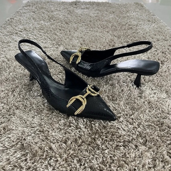 Slingback Pointed Heels - Picture 4 of 6